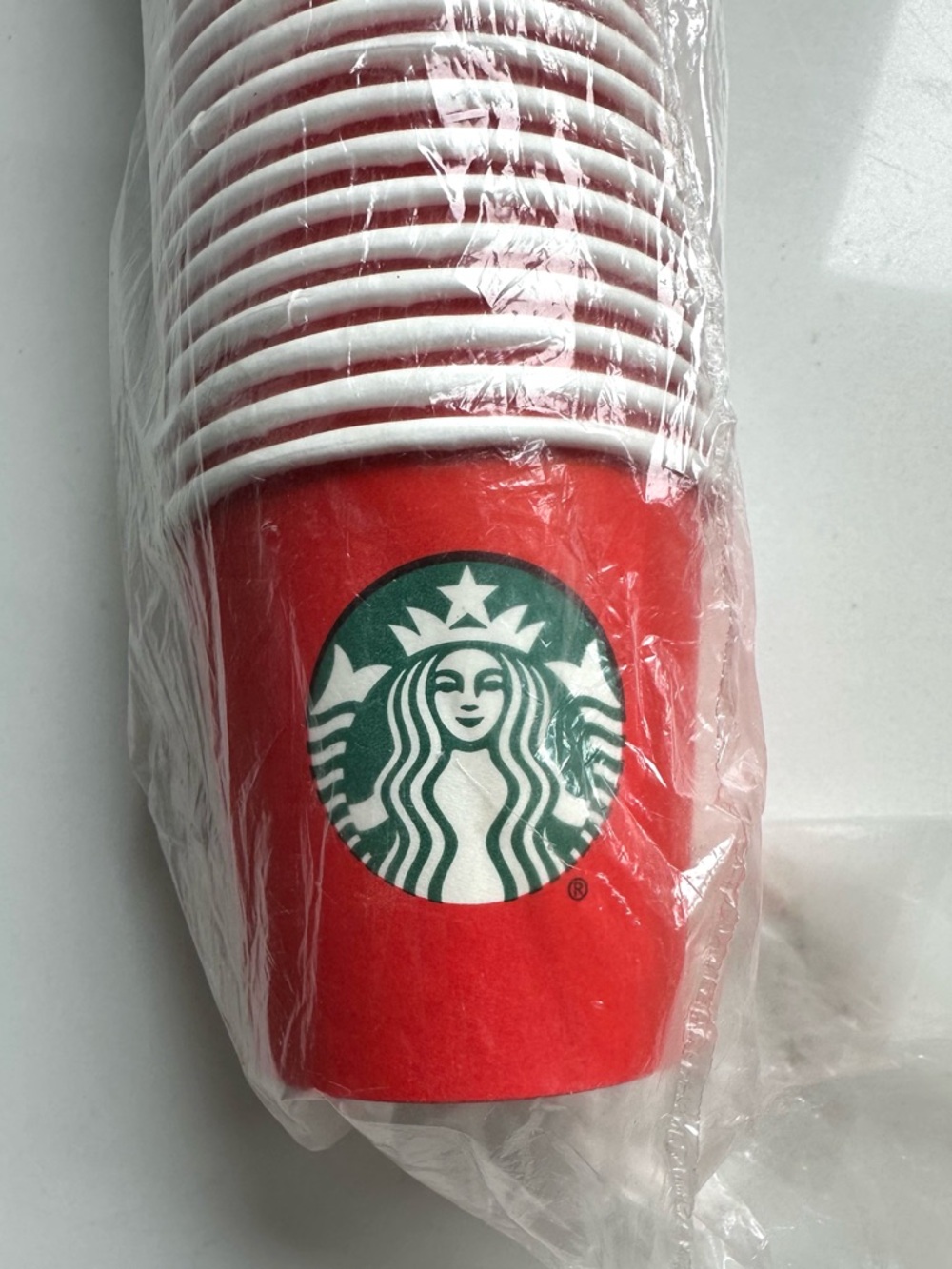 Starbucks Red Holiday Paper Cups Sleeve Lot ~50 Cups 2020 Christmas Design
